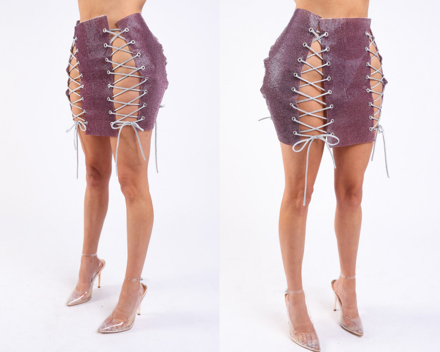 Rhinestone bling skirt