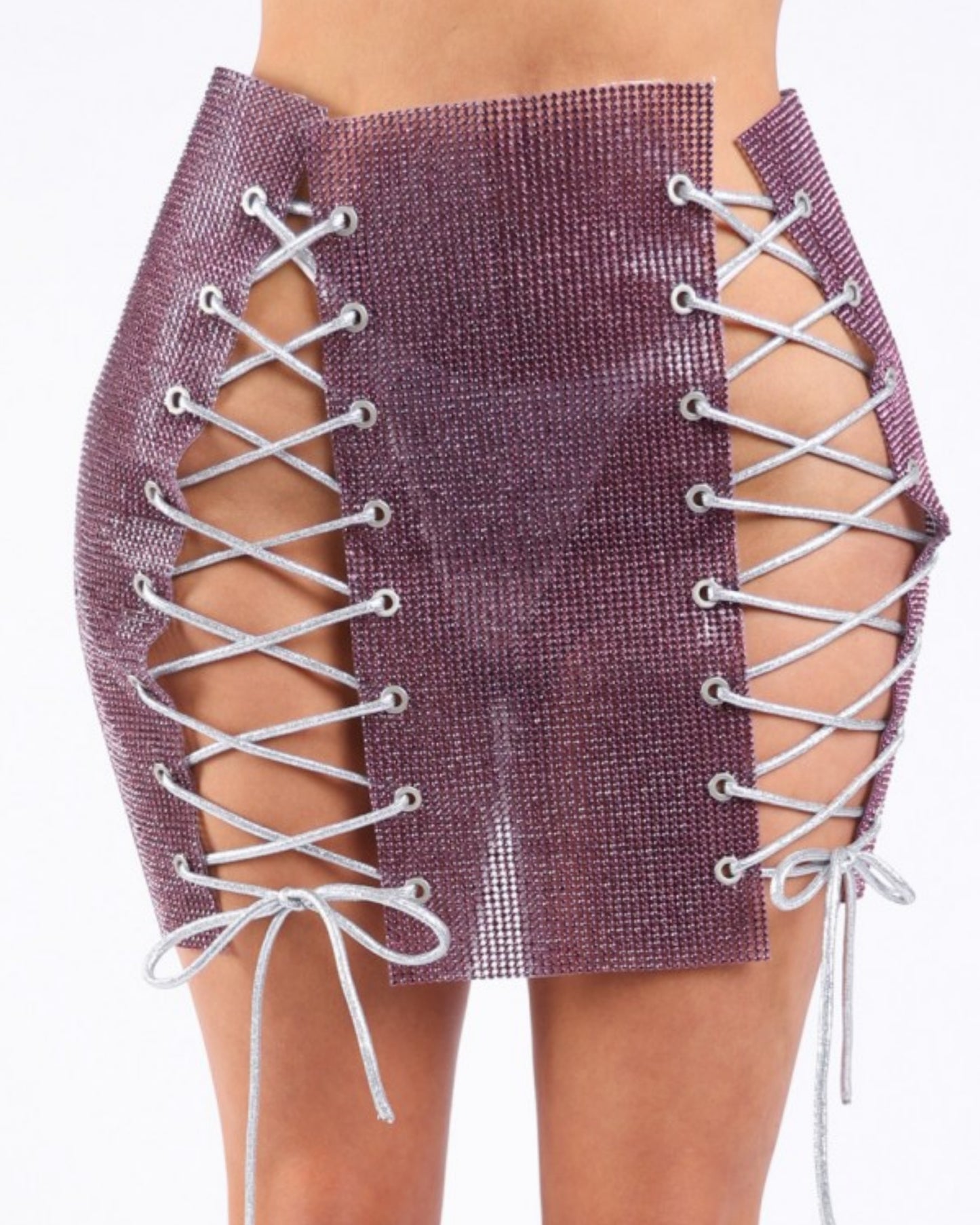 Rhinestone bling skirt