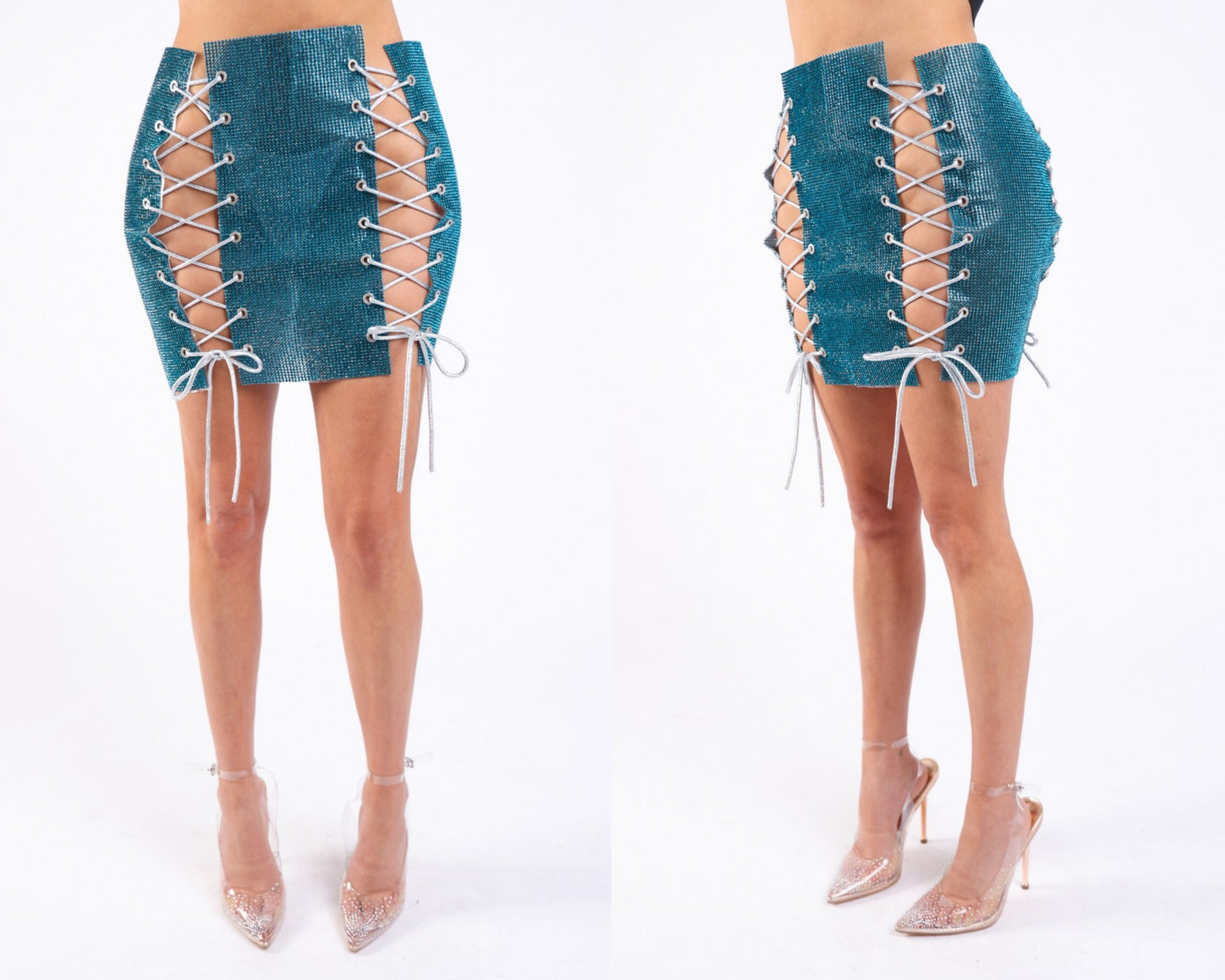 Rhinestone bling skirt