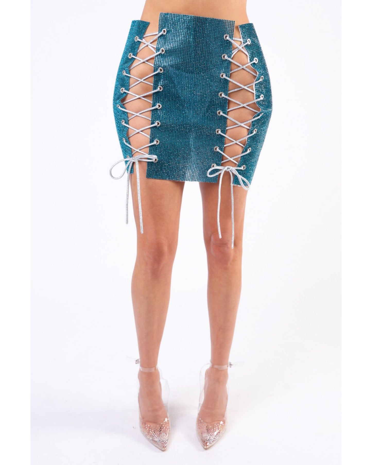 Rhinestone bling skirt