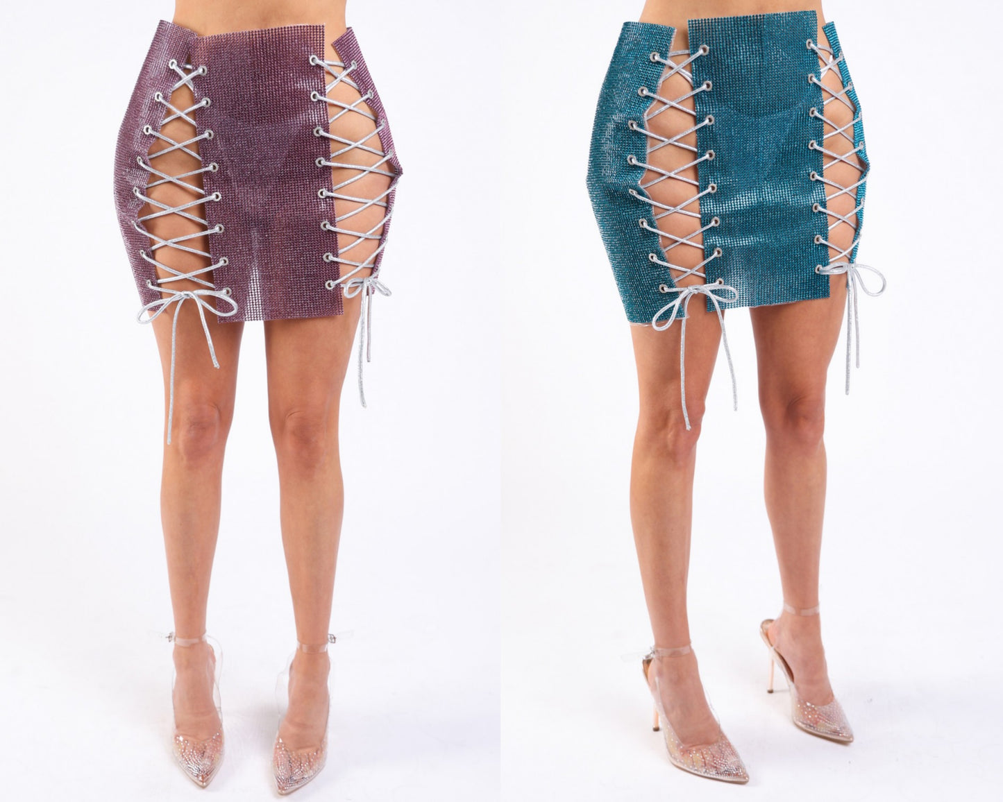 Rhinestone bling skirt