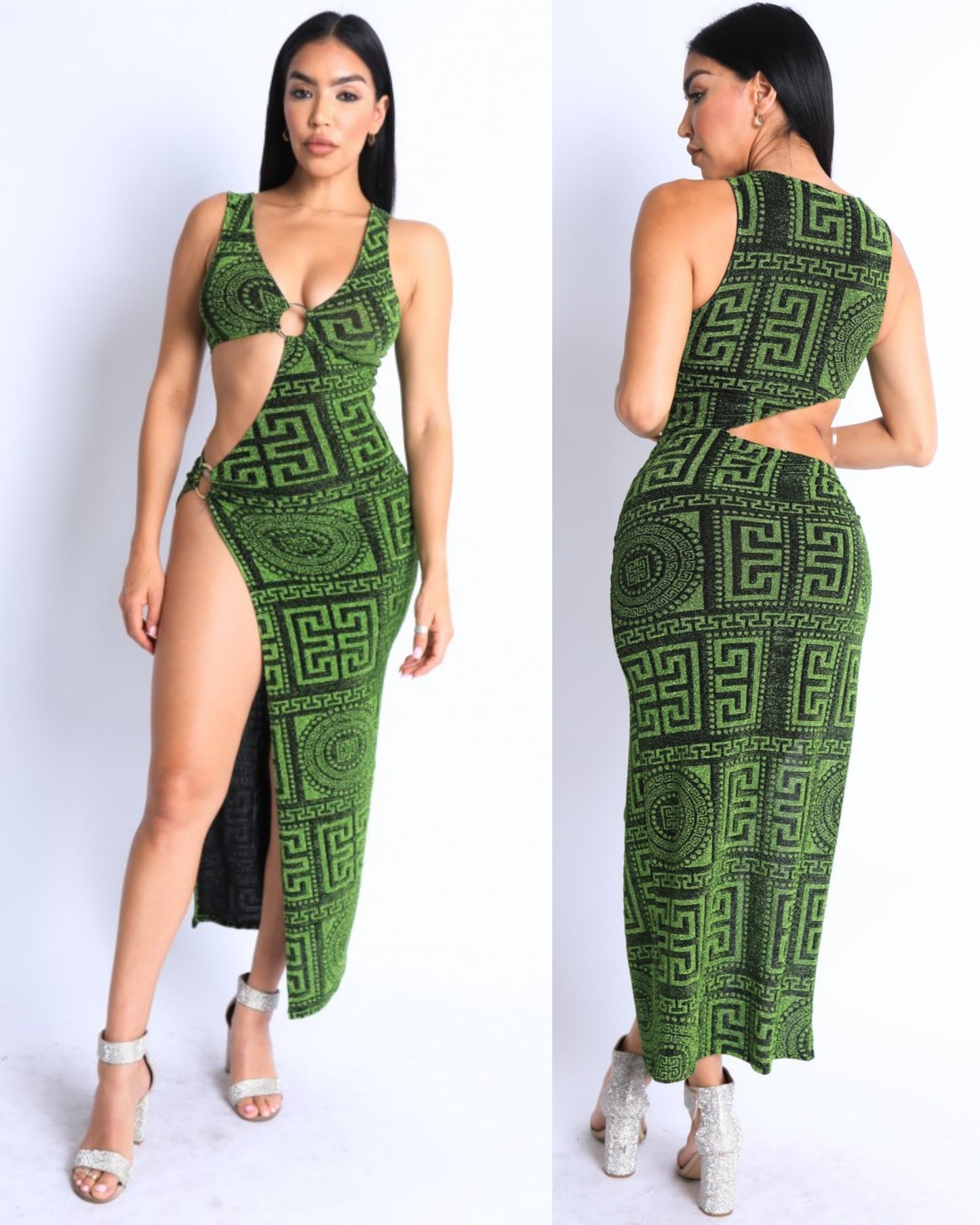 Green as in green dress
