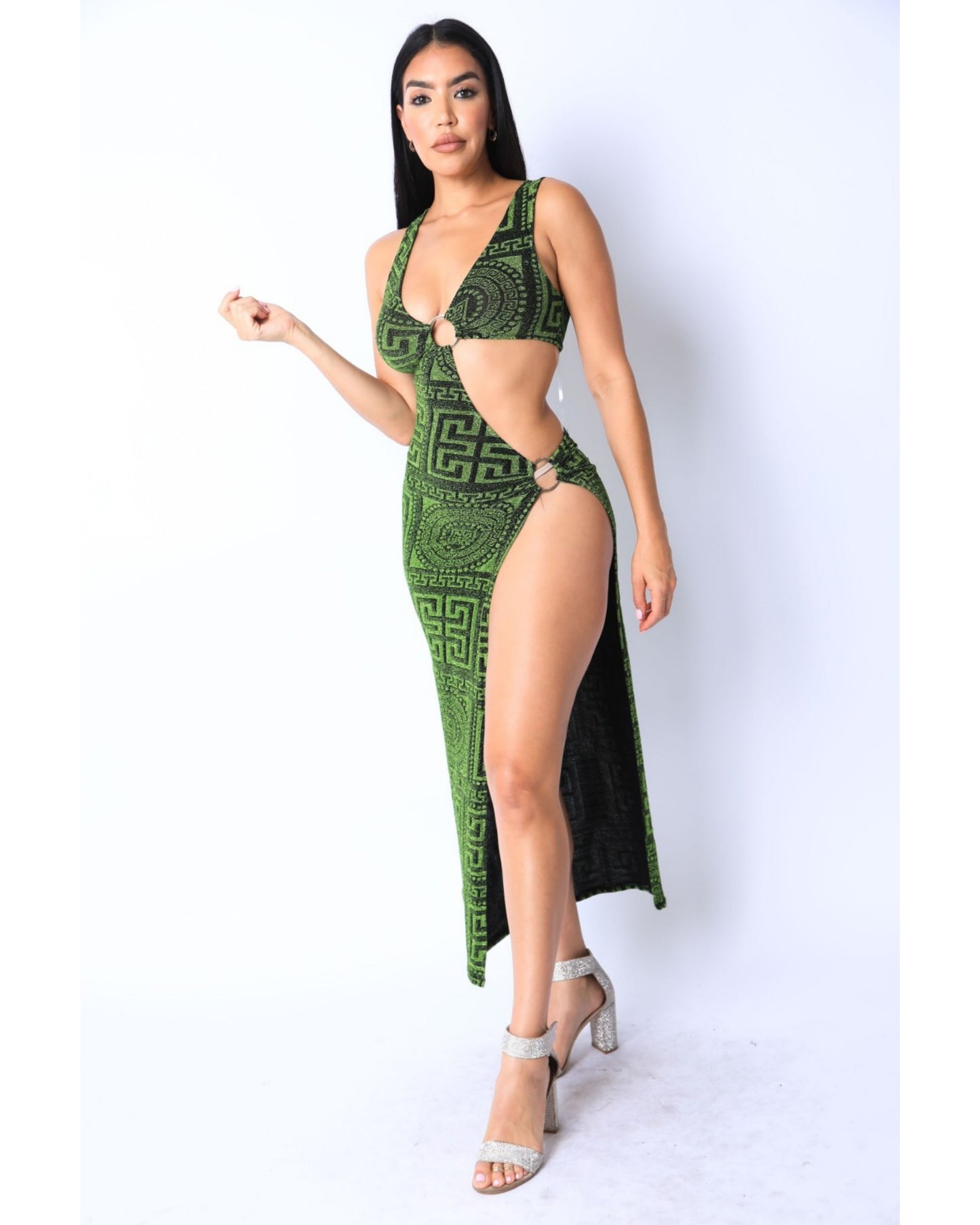 Green as in green dress