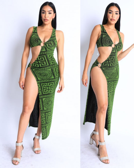 Green as in green dress