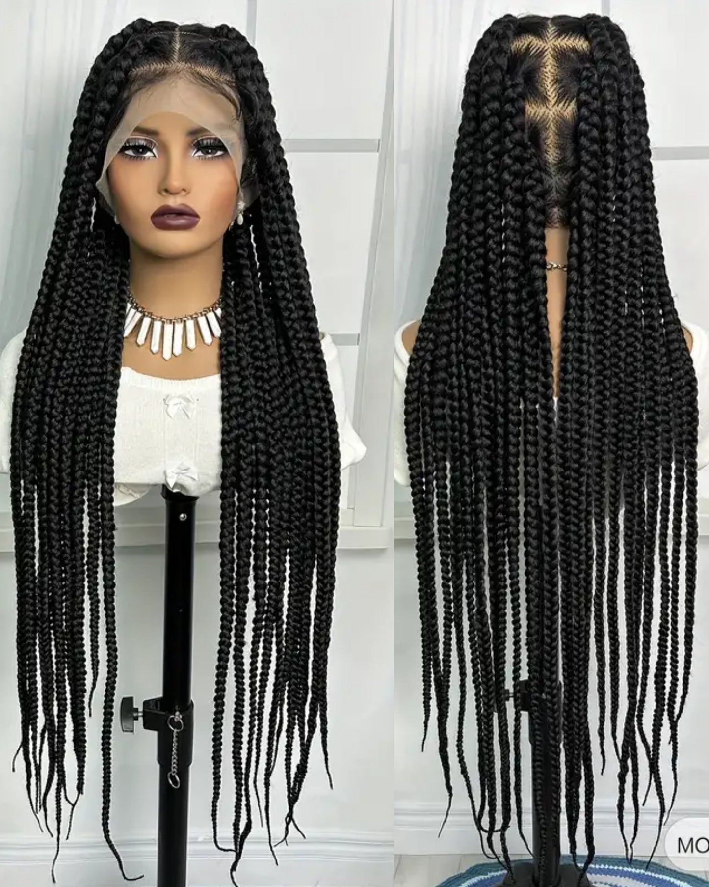Marie xl box braid lace wig