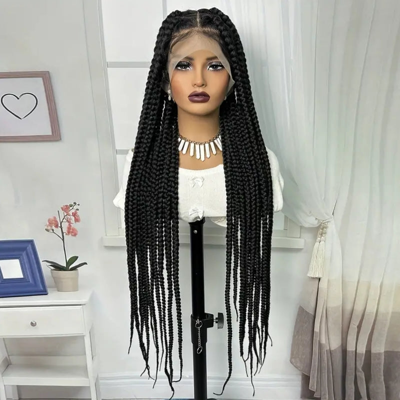 Marie xl box braid lace wig