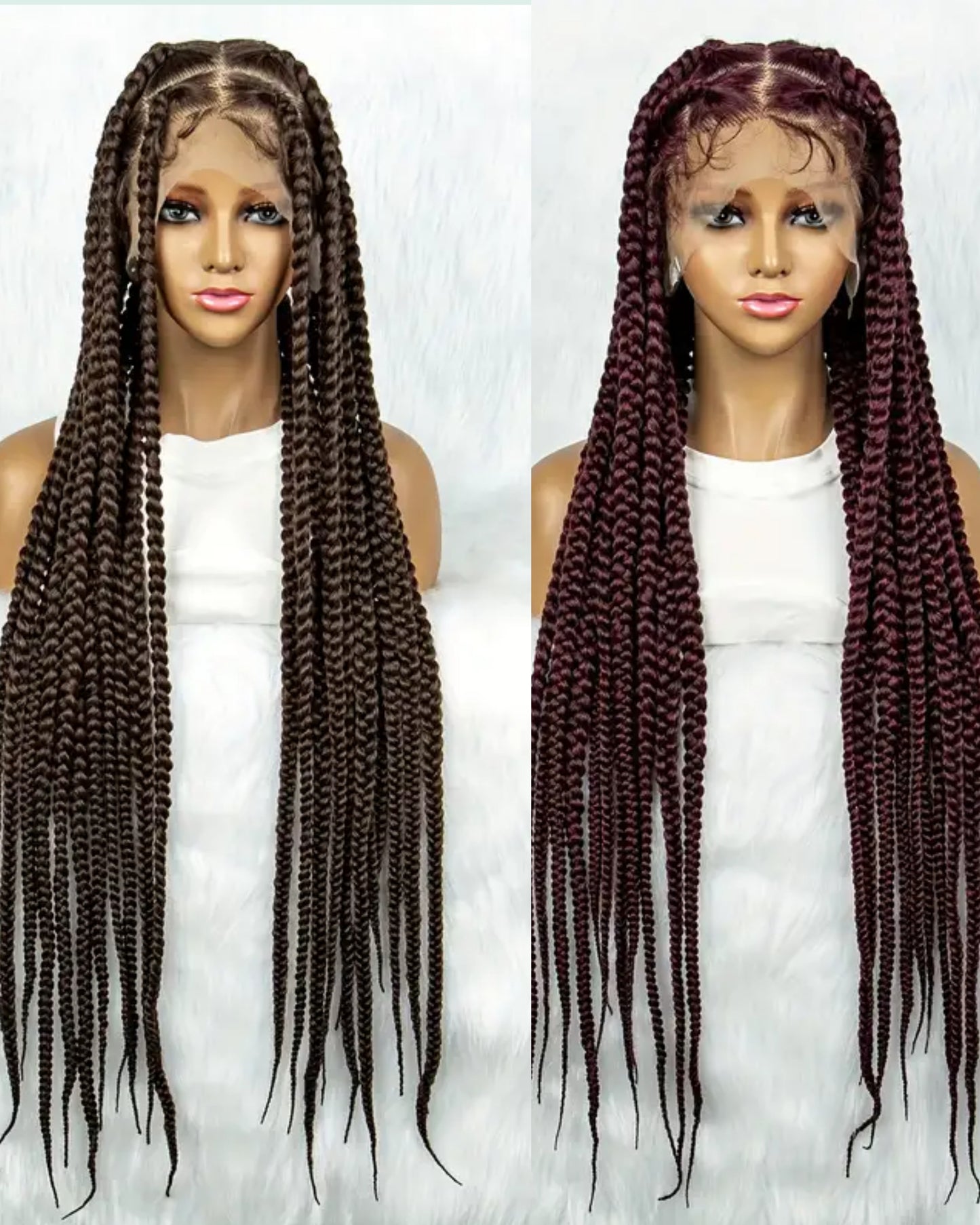 Marie xl box braid lace wig