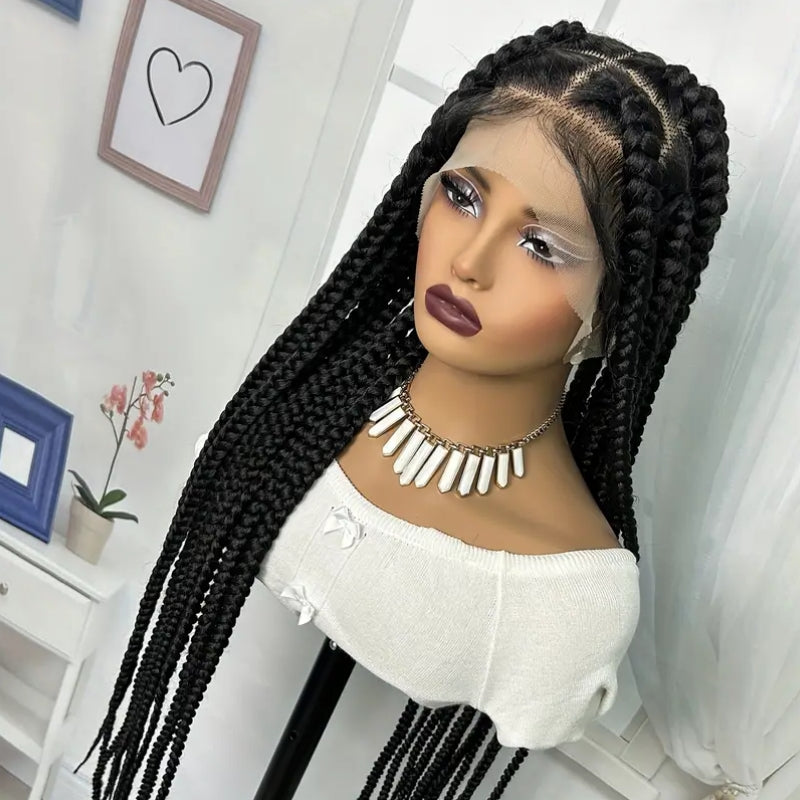 Marie xl box braid lace wig