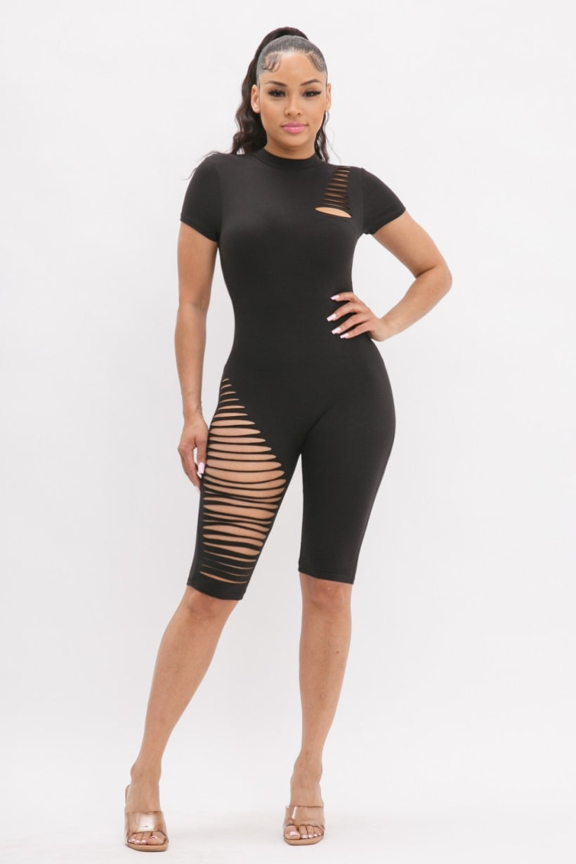 Marley biker romper
