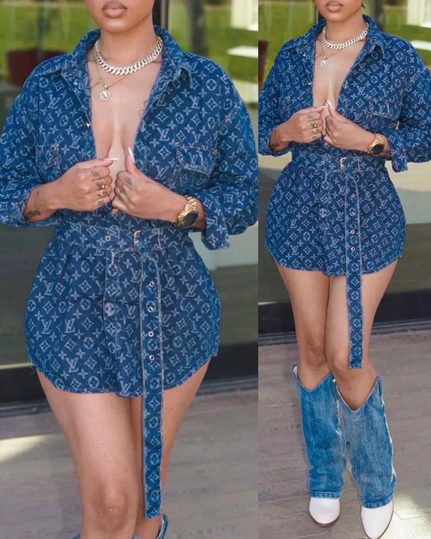 New design luxury dress llv blue