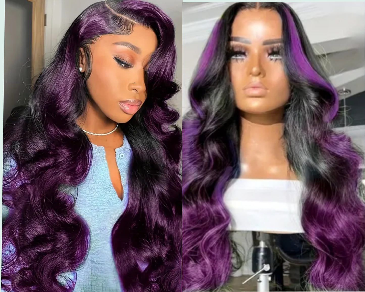 Purple Reign wig
