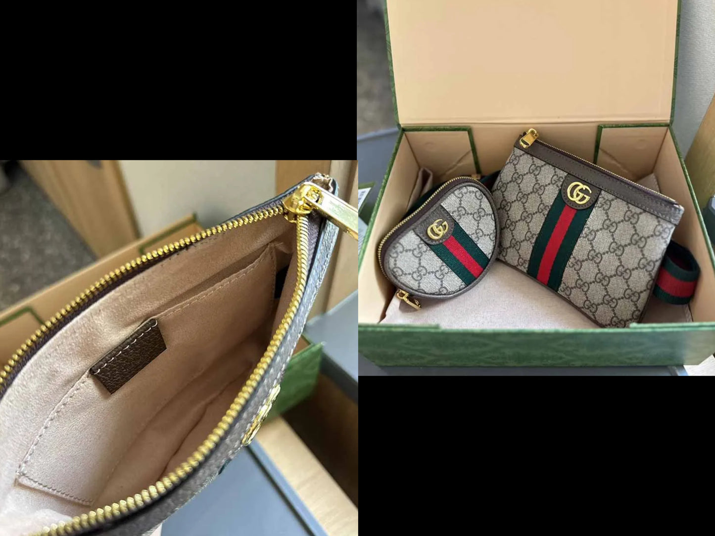 GG double bag on strap