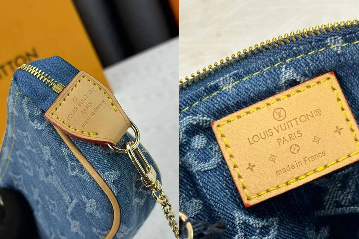 Denim style lv bag