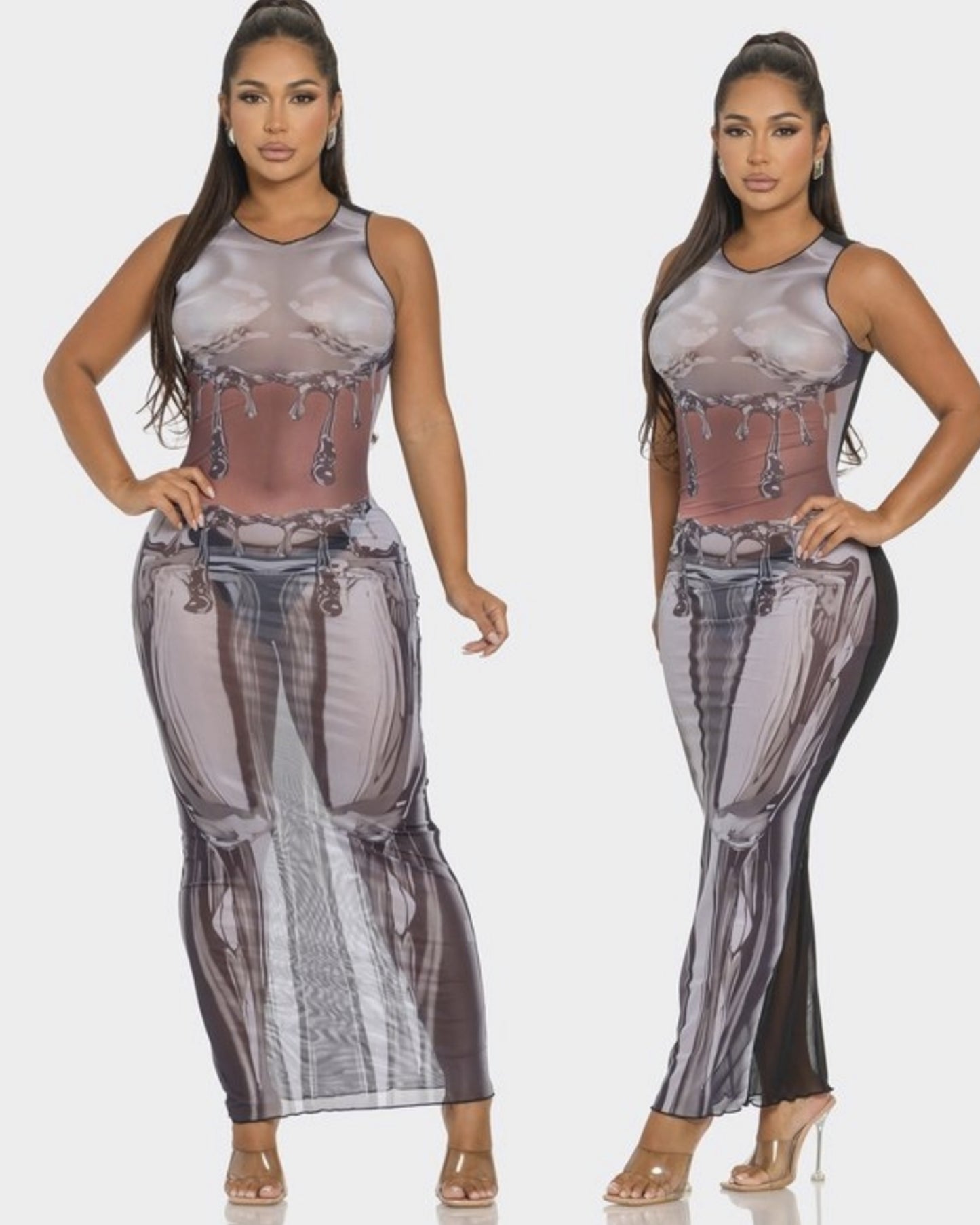 Tahiti illusion dress