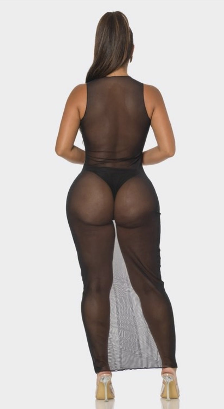 Tahiti illusion dress