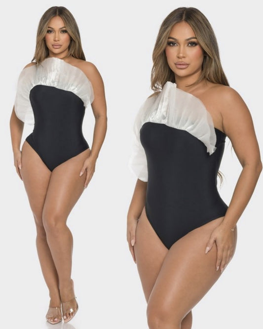 Fanned out bodysuit top pre order