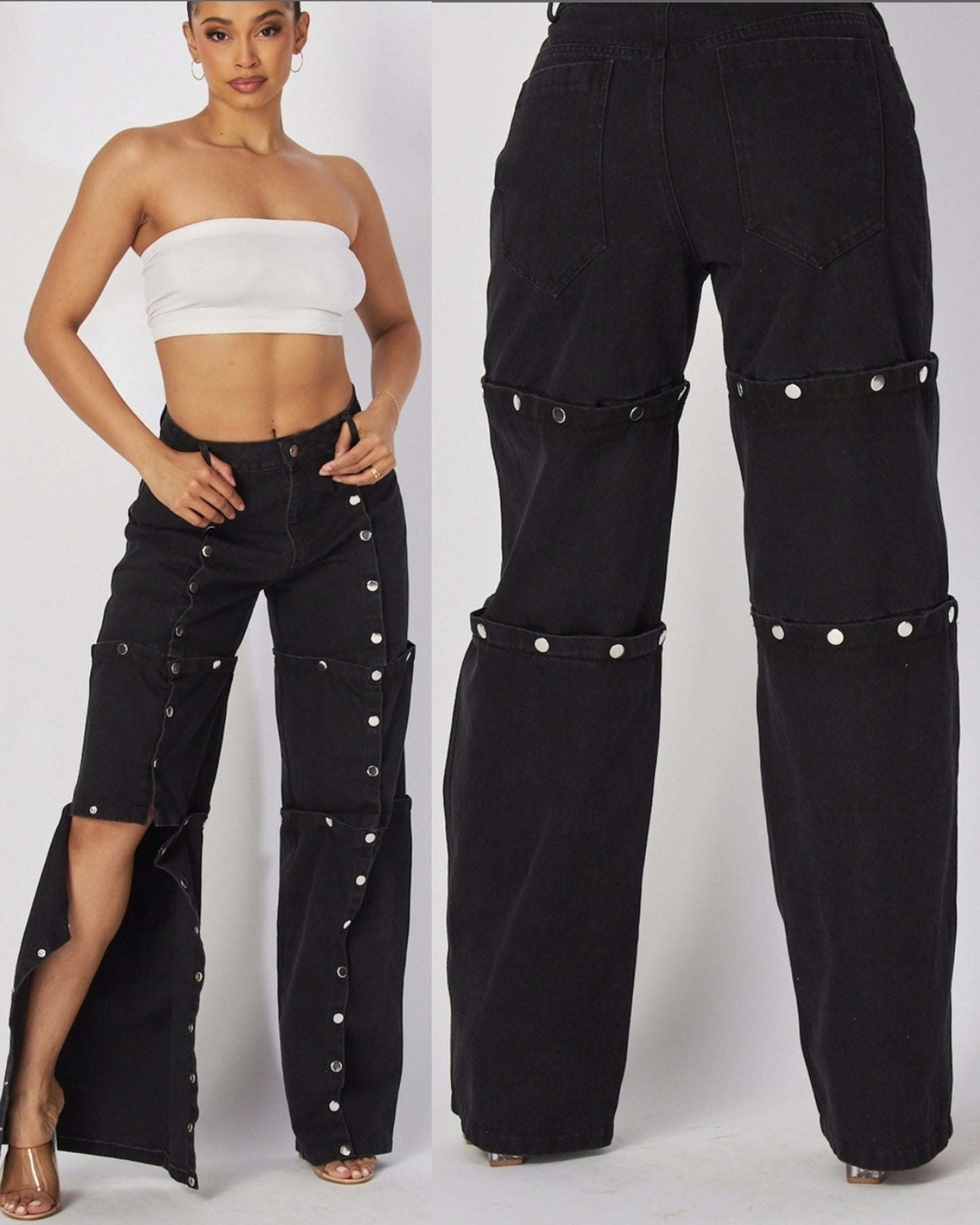 She famous Snap away Jeans