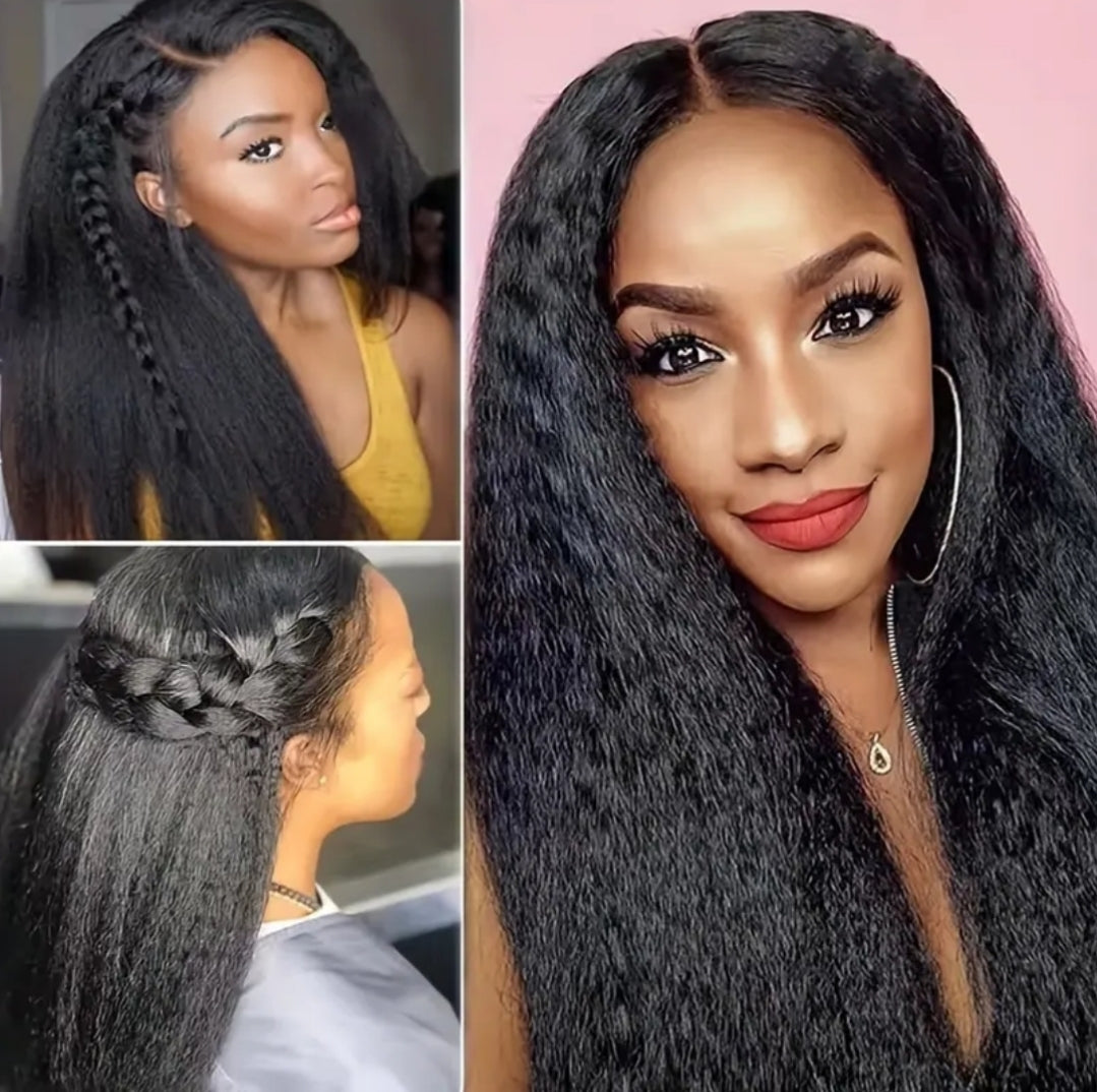 Premium thick kinky hair bulk human hair for braids or crochet