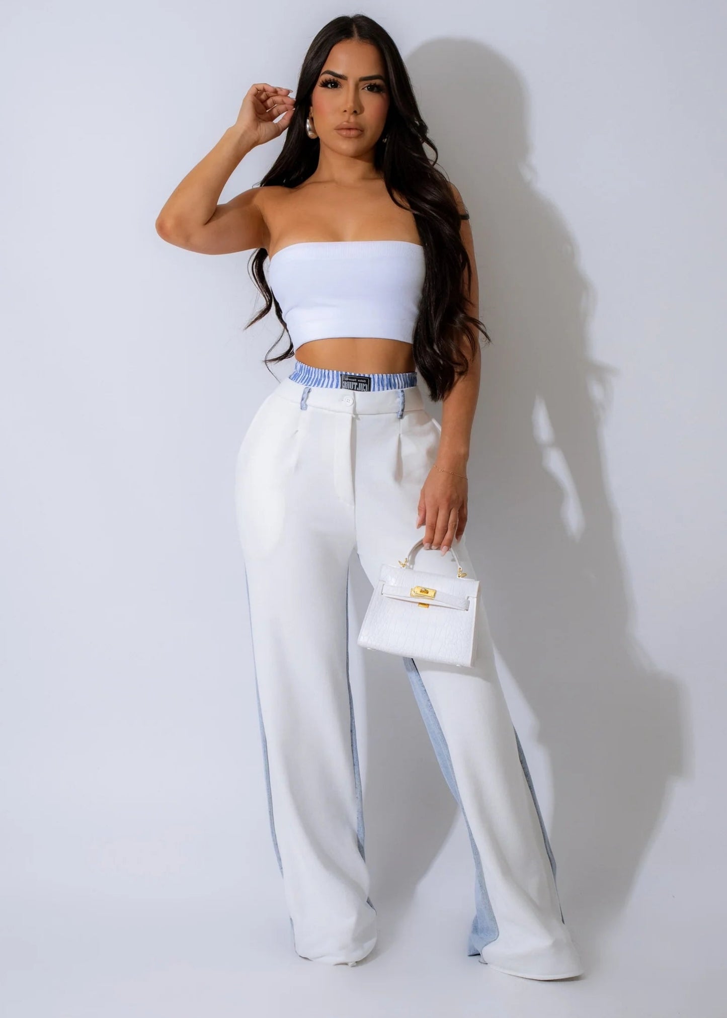 New 🔥 So Aaliyah boxer denim pants