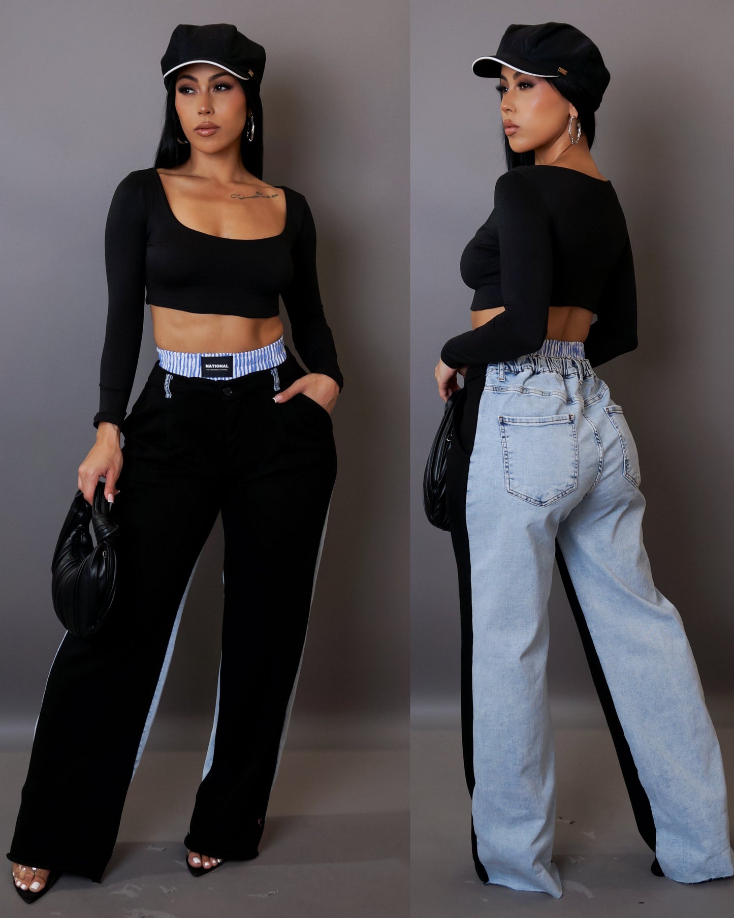 New 🔥 So Aaliyah boxer denim pants