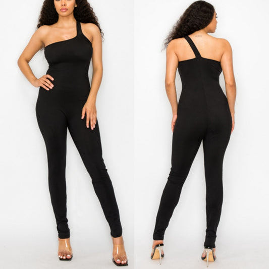 Simple pressure jumpsuit