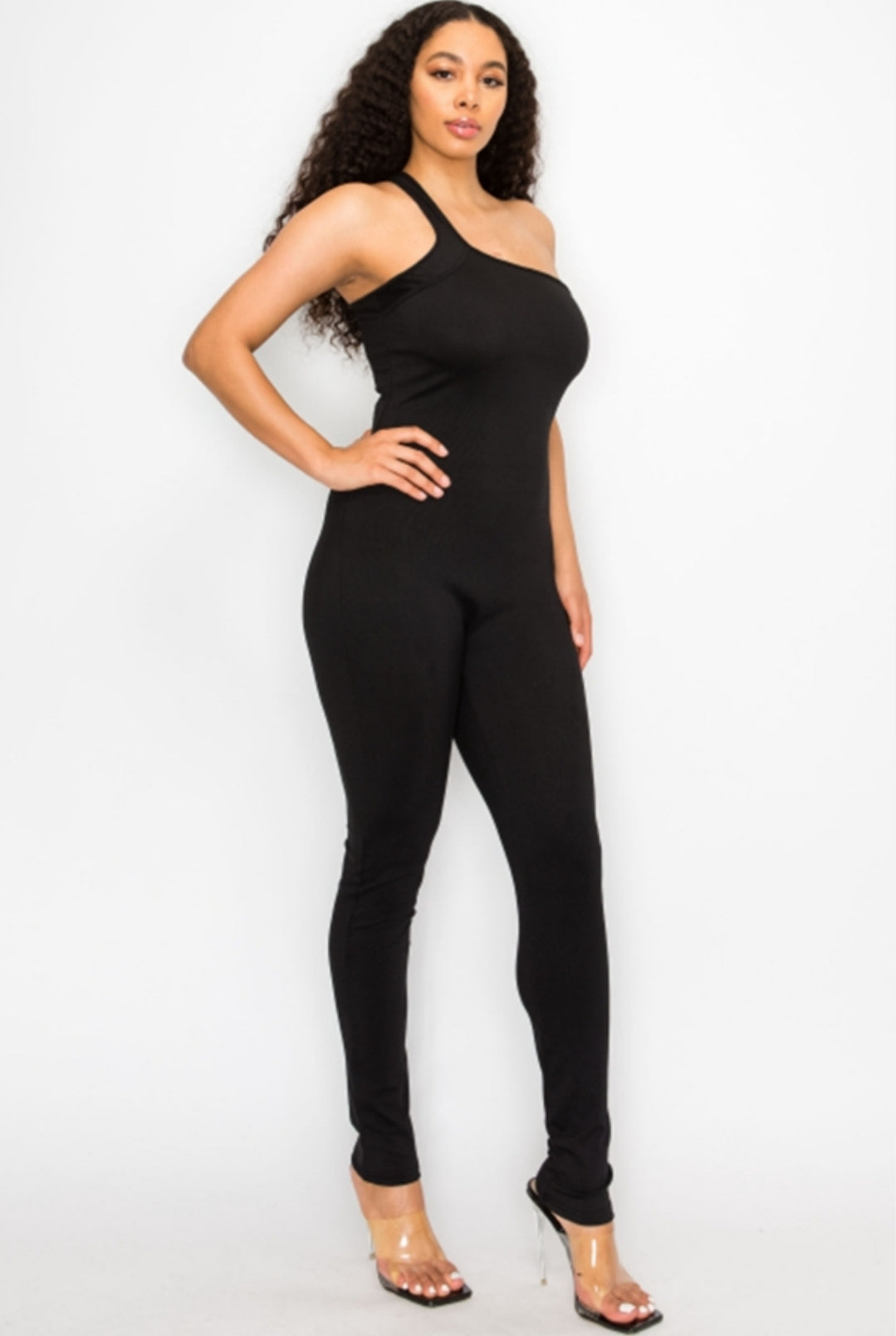 Simple pressure jumpsuit