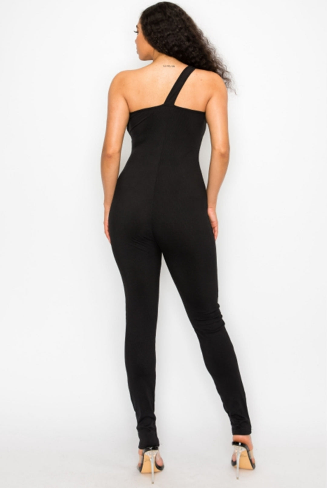 Simple pressure jumpsuit