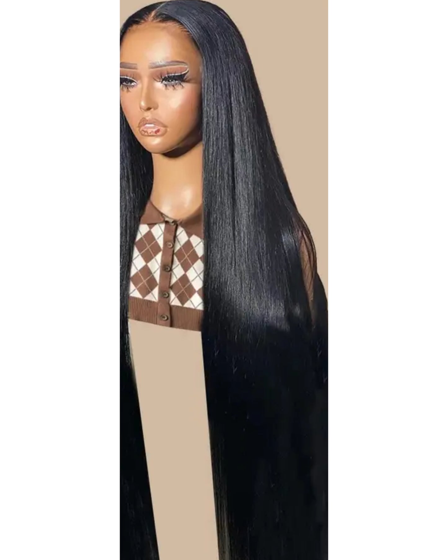 Zisa ready to wear bone straight bust down 7x6 lace extra parting space human hair wig