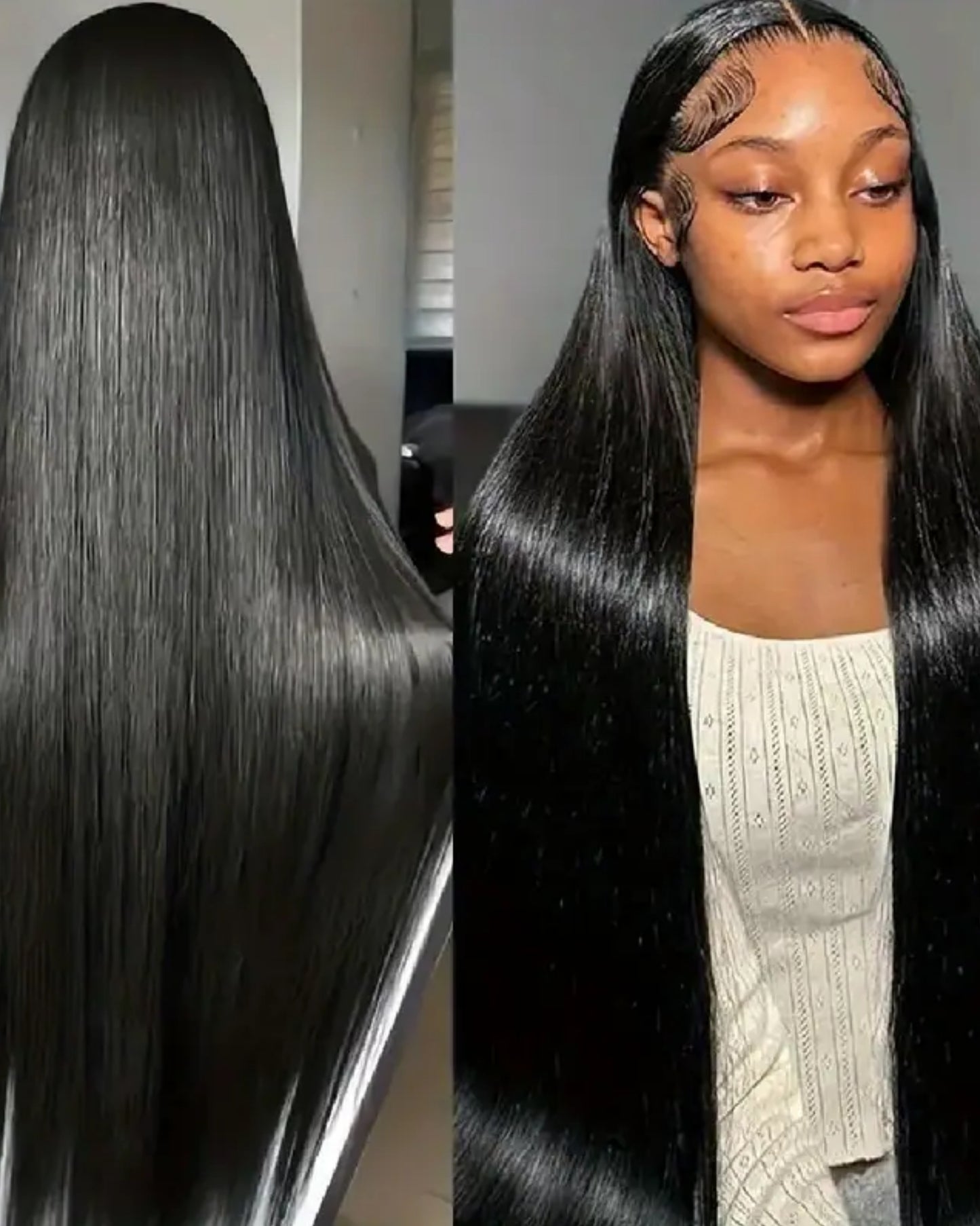 Zisa ready to wear bone straight bust down 7x6 lace extra parting space human hair wig