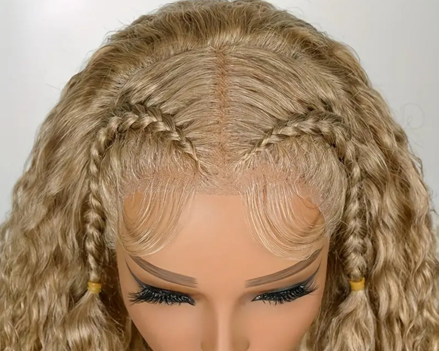 Ivy deep wave 13x4 honey blonde lace wig ready to wear pre styled wig