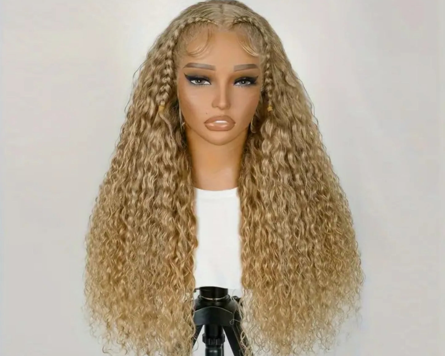 Ivy deep wave 13x4 honey blonde lace wig ready to wear pre styled wig