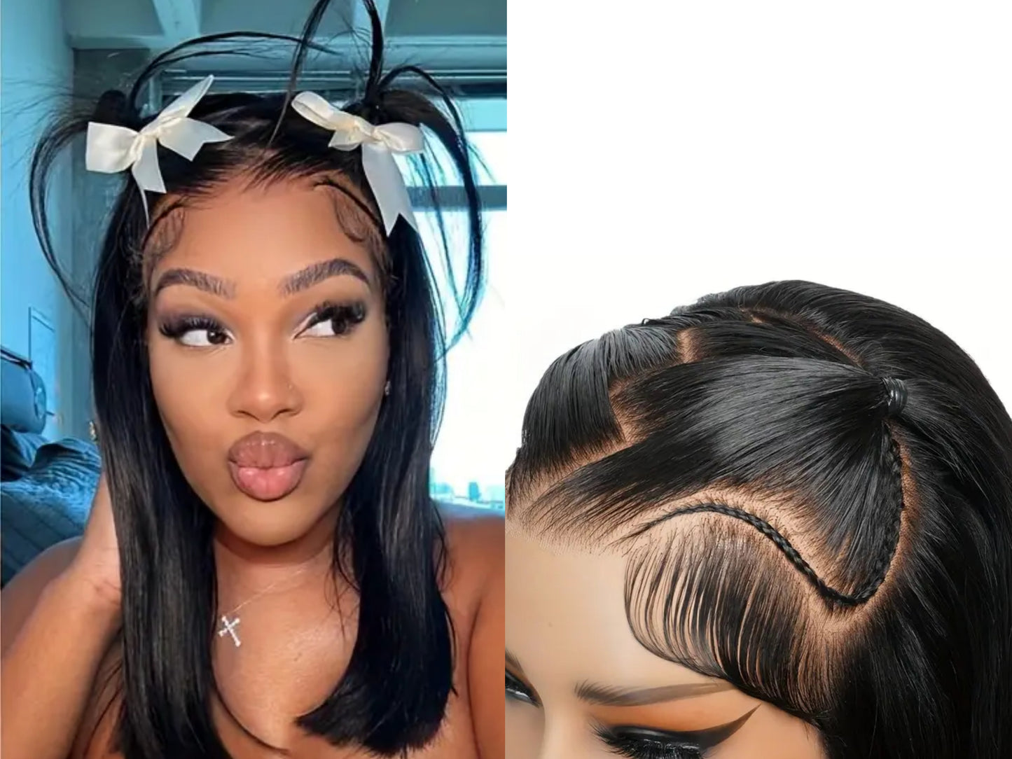 Ari pre styled Bob lace Wig pre Bleached ready to wear wig