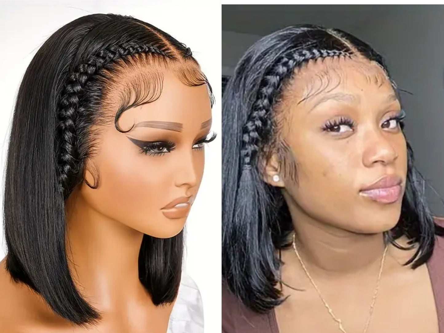 Daria pre styled Bob lace Wig pre Bleached ready to wear wig