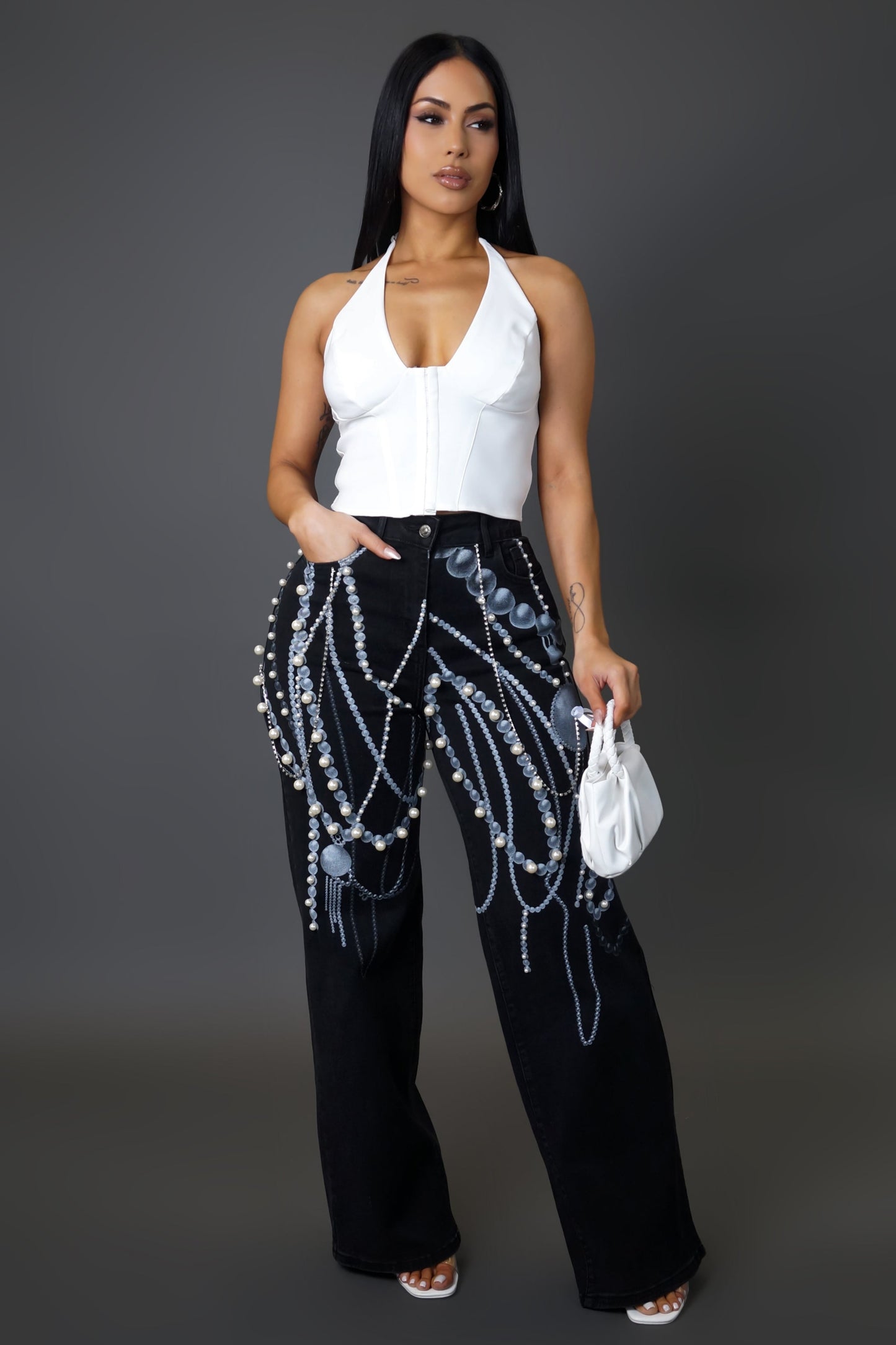 Don't play with my pearls pants