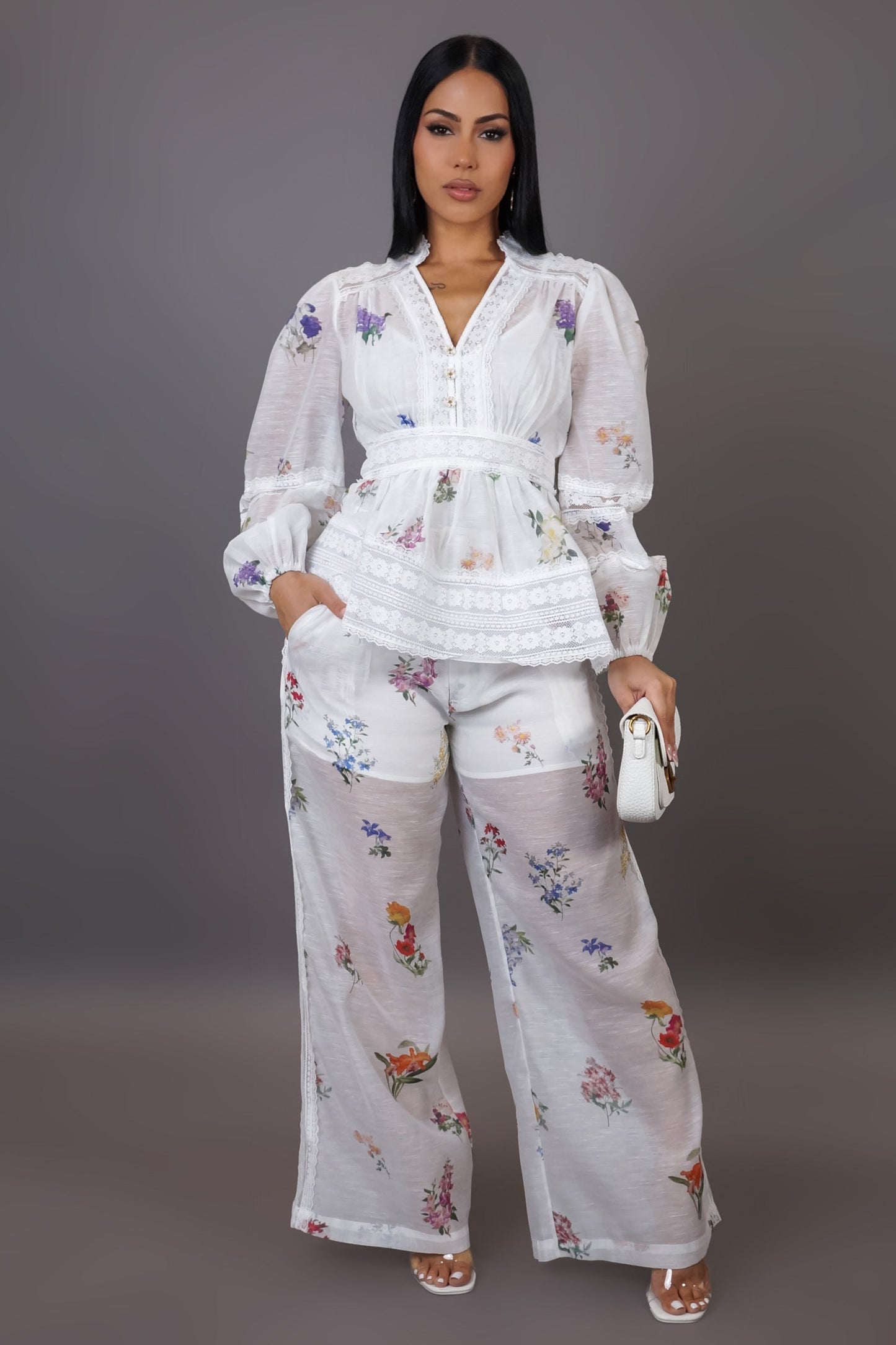 She talks rich 2 pc set