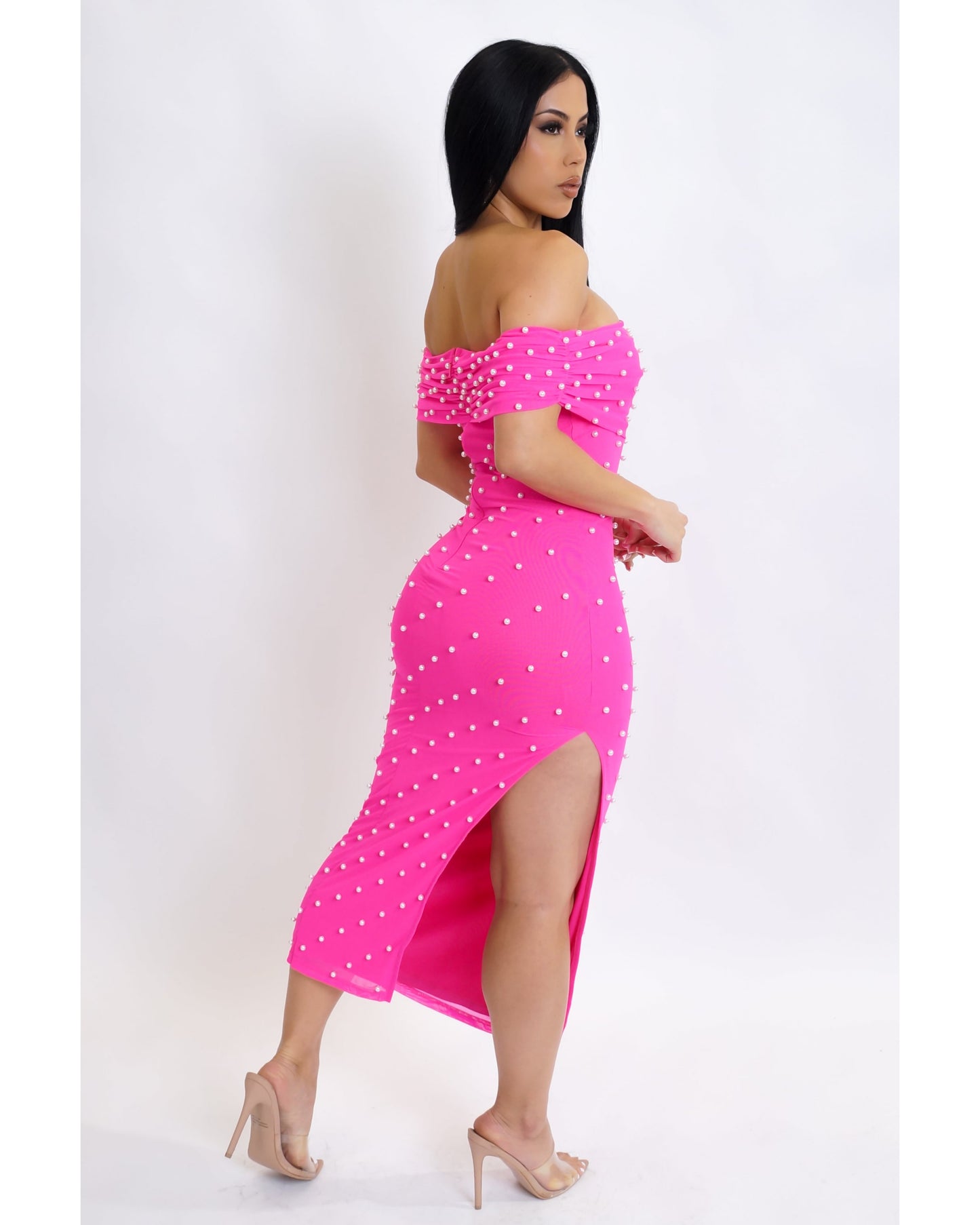 Dripped in pearls dress