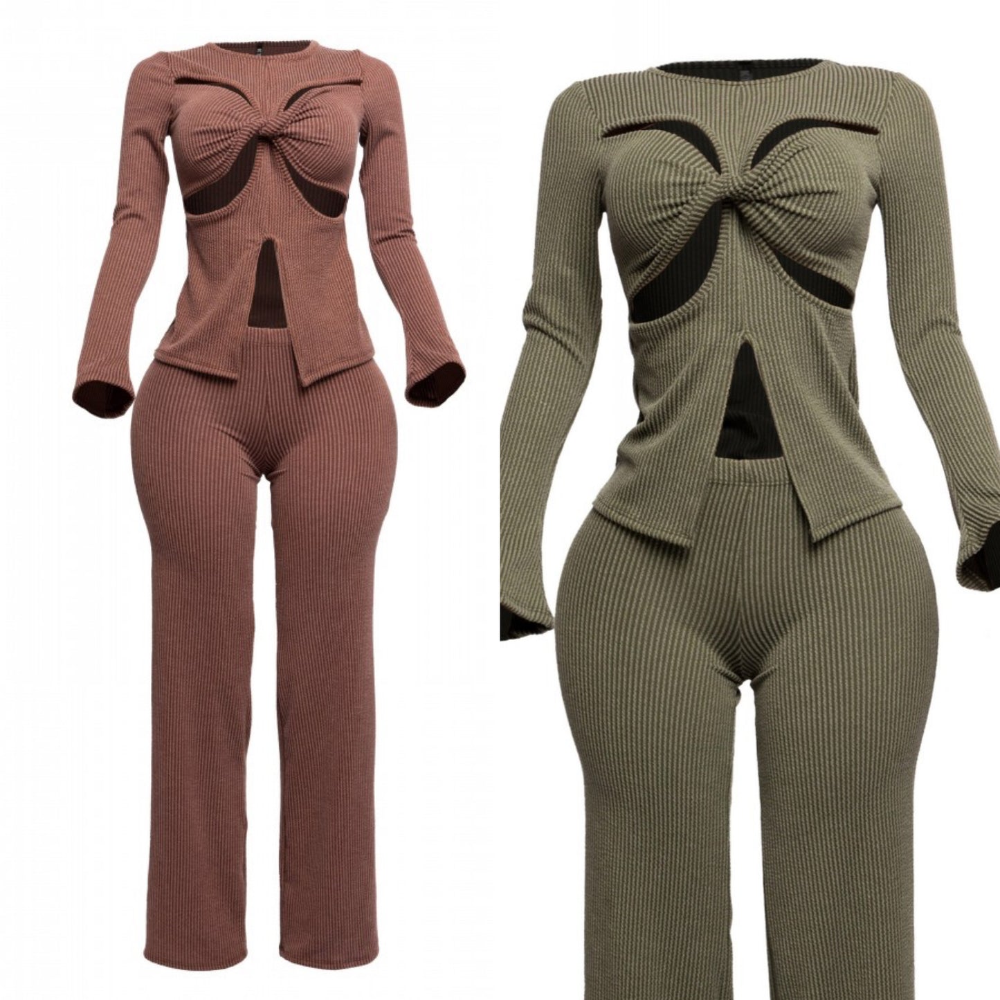 Ari 2 piece set ribbed