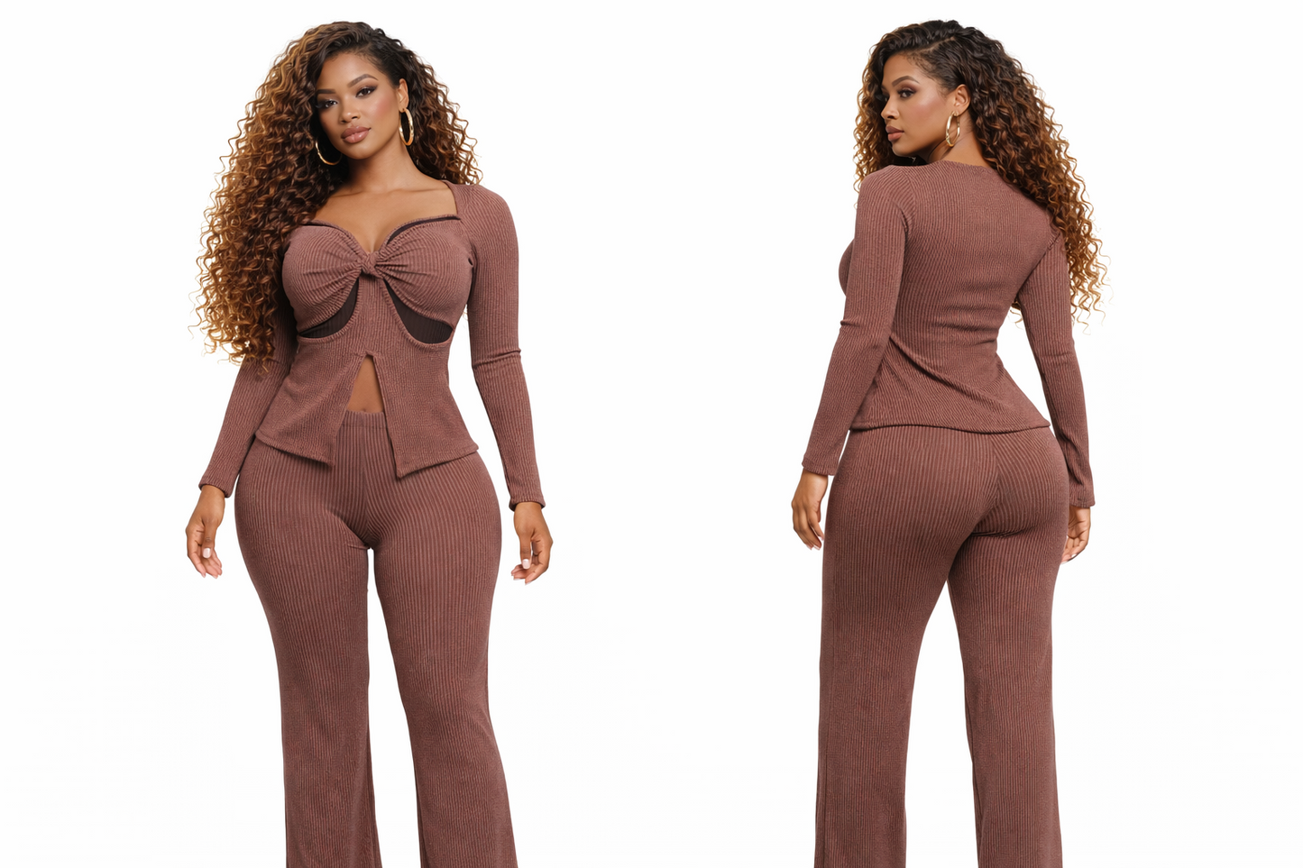 Ari 2 piece set ribbed