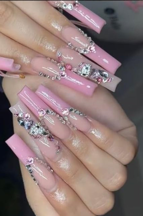 Hello kitty kitty press on nails custom