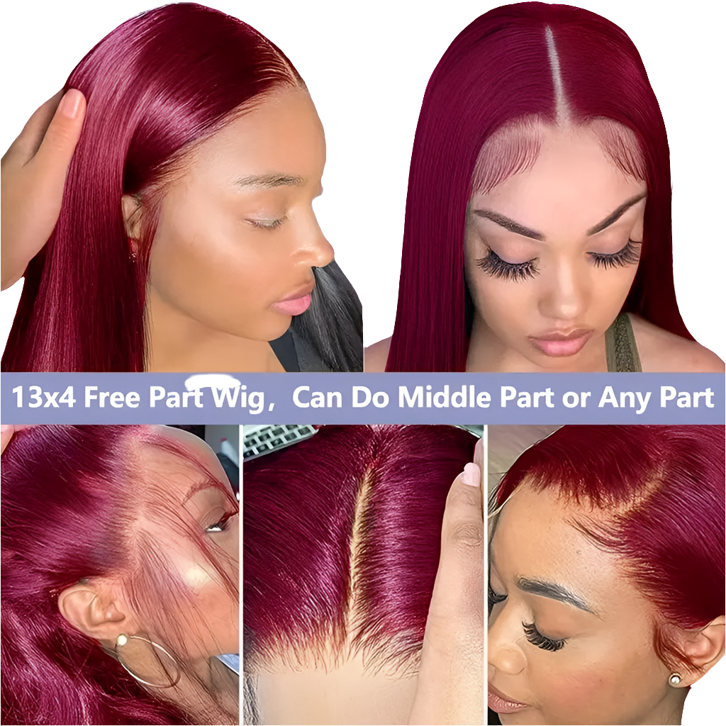 Vida Rich Burgundy 13x4 Frontal wig