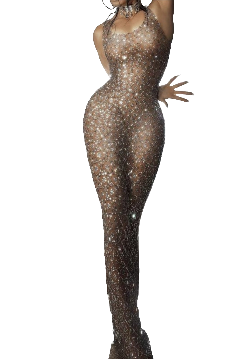 Sierra hand made rhinestone dress