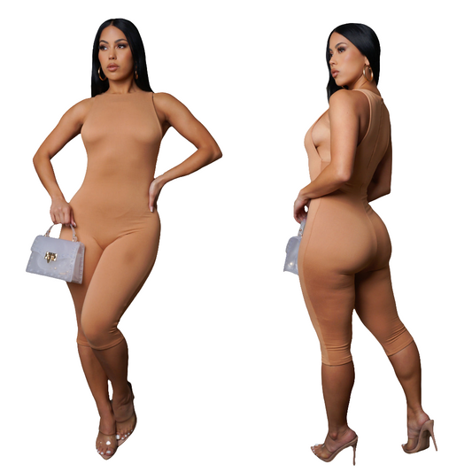 Birthday suit nude romper