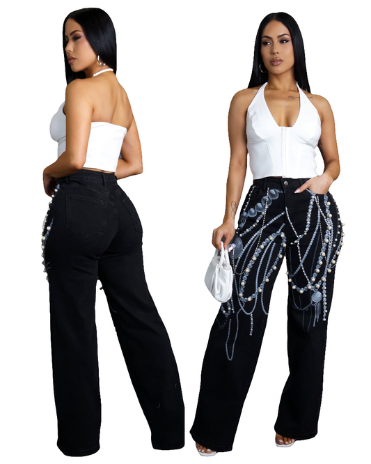 Don't play with my pearls pants
