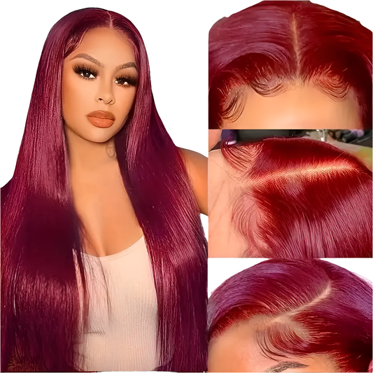 Vida Rich Burgundy 13x4 Frontal wig