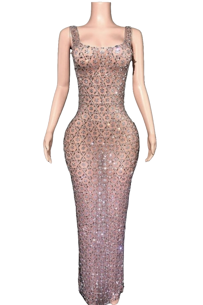 Sierra hand made rhinestone dress