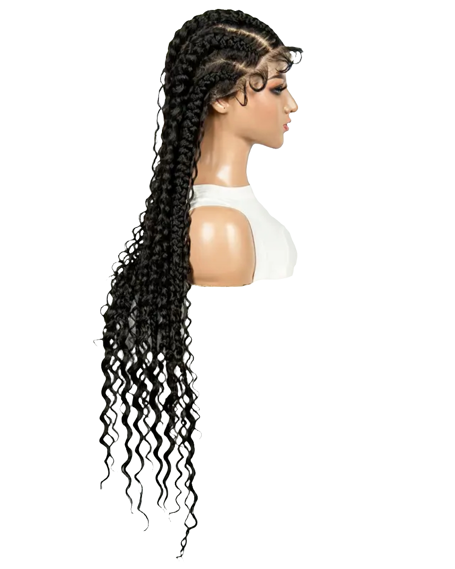 Desiree cornrow lace wig boho