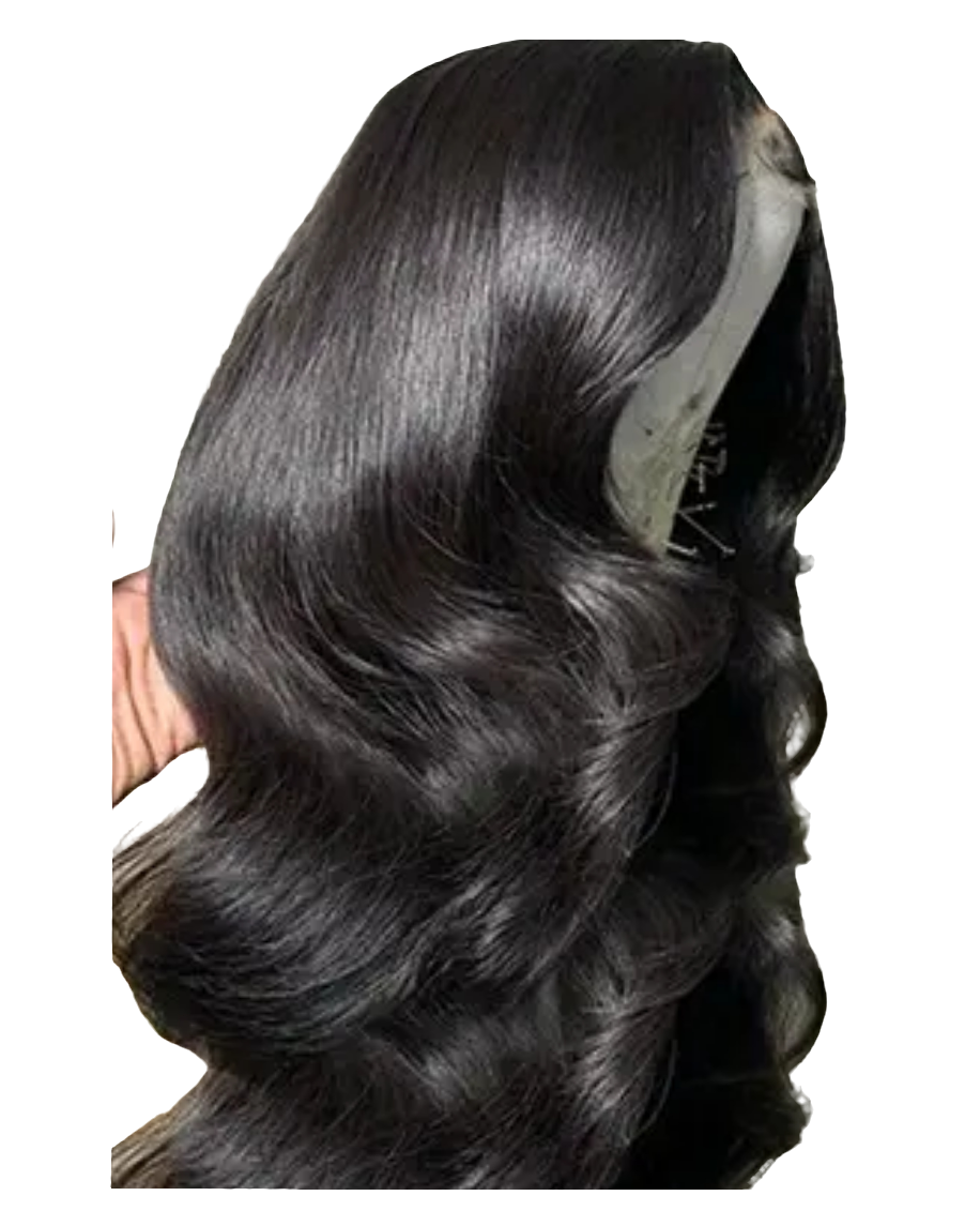 Diamond ready to wear glueless precut 3d body wave Human hair lace wig 13x6