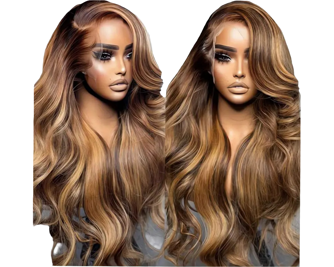 Kaydence glueless lace 13x4 pre plucked 4/27 highlights