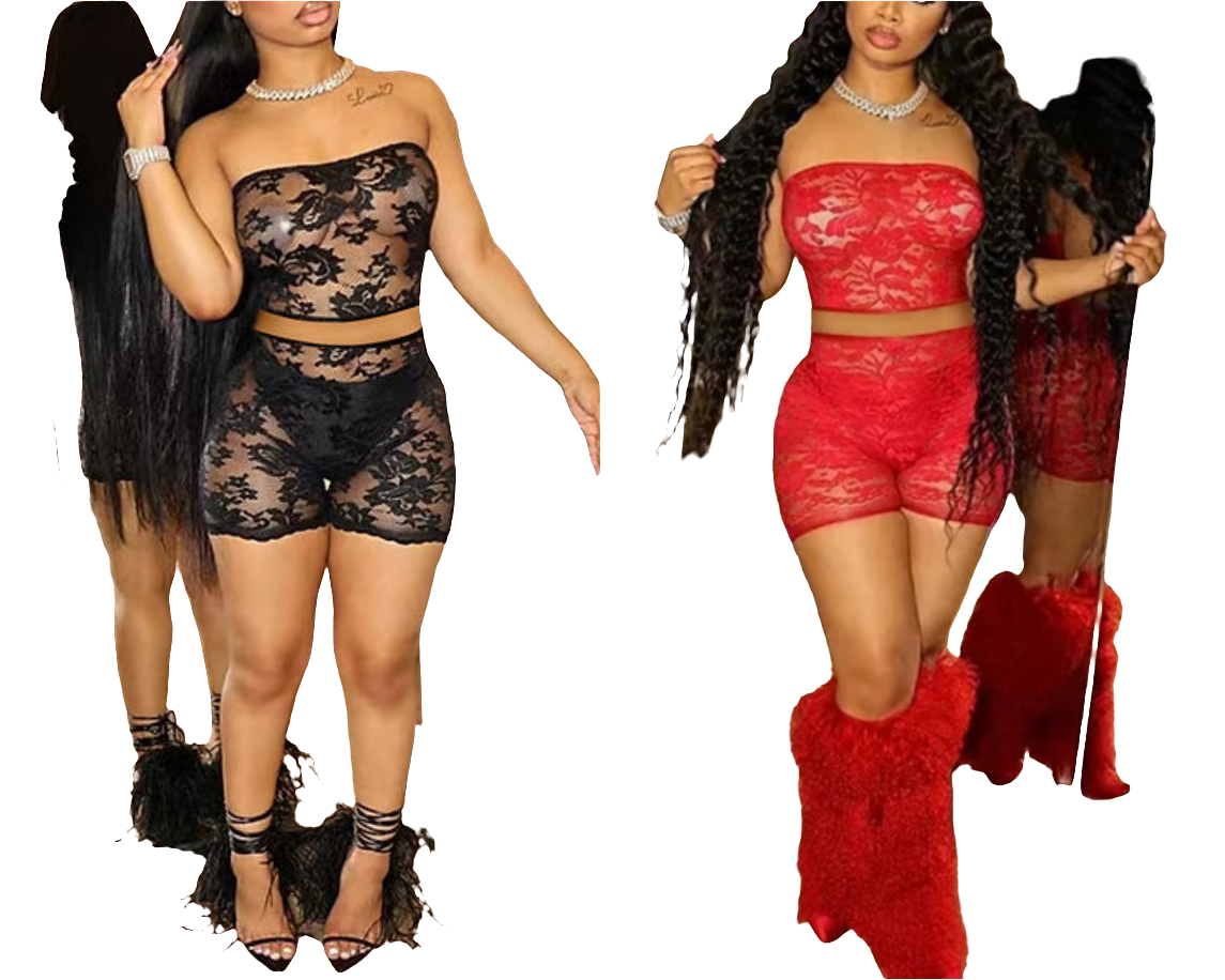Lace nights 2 pc set