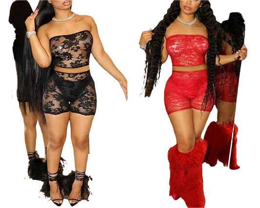 Lace nights 2 pc set